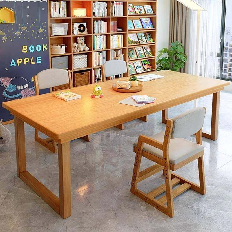 实木书桌去客厅化大长书桌阅读学习桌家用双人长条桌子电脑工作台