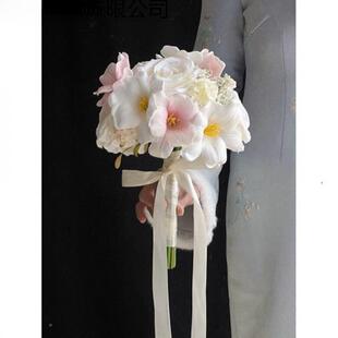 ins郁风仿真花金拍香花束成8Tj8yPWJ品高级一束浪漫领手证捧花装