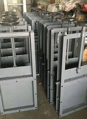 方形手动板阀插物料34979粉尘阀烟气电动板圆口闸板厂家插阀平板