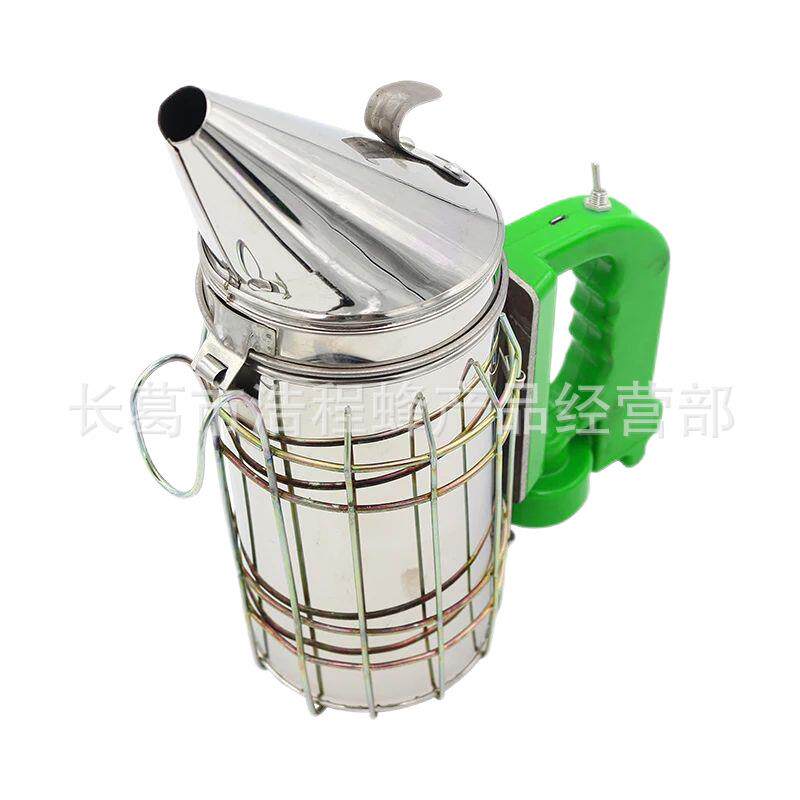 不钢养蜂设备蜂具绿色电动吸尖喷烟器CAS可拆卸熏烟器头蜜蜂锈烟