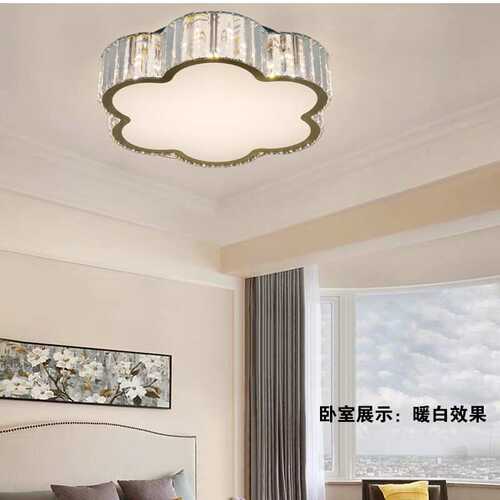 K9 Crystal ceiling light现代个性水晶卧室吸顶灯创意梅花卧室灯