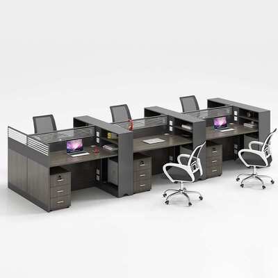 职员办公桌椅组合工位员工简约双人四人位六人位创意办公工位新品