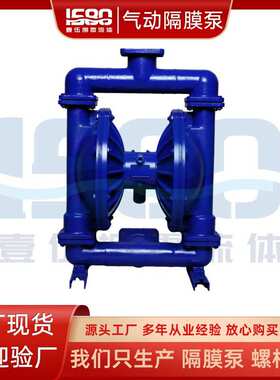 QBY-K25铸铁气动隔膜泵化工耐酸碱压力泵 工程气动隔膜泵