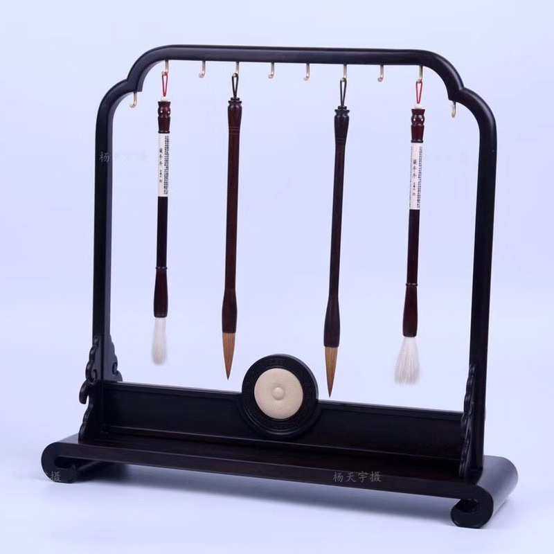 紫光檀 书卷笔架五件套 木质文房四宝工艺品摆件 厂家直销,3C数码配件,USB灯,淘宝优惠券,粉丝福利购,淘宝优惠卷