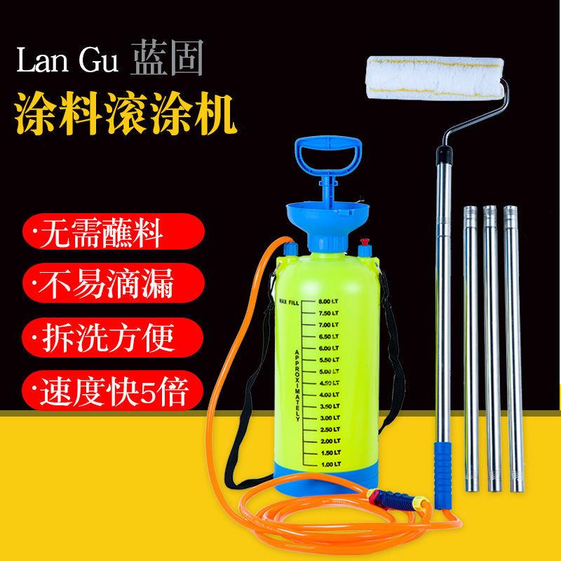 滚筒刷刷墙神器乳胶漆滚筒刷刷子油漆工具伸缩杆无死角滚筒刷电动