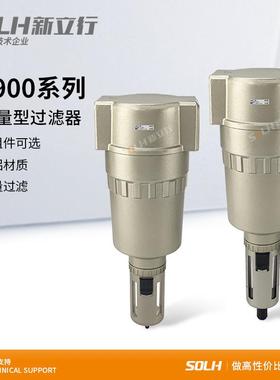 气动气源处理器AF900-20大口径空气过滤器大流量AF910/911-20