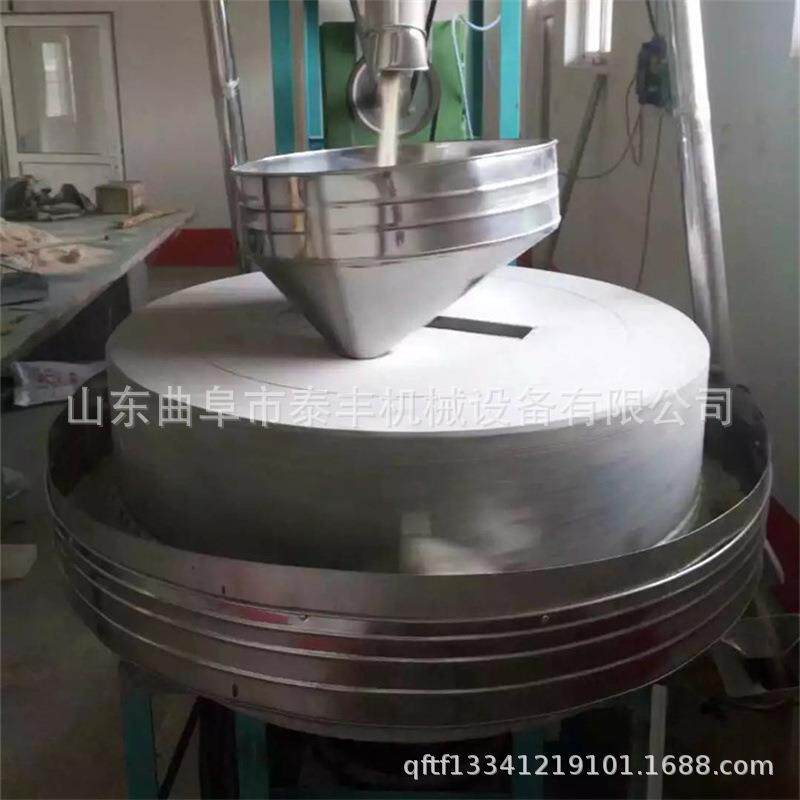 全自动大黄米面粉石磨机煎饼果子面粉石磨机传统杂粮面粉石磨机