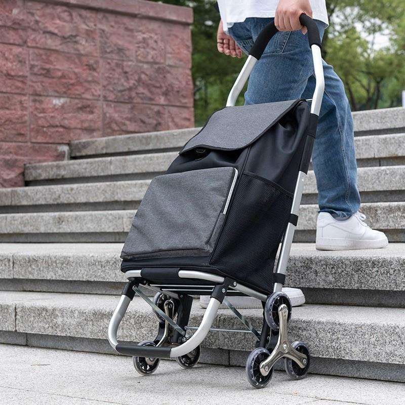 升级款便携折叠超市购物小拉车家用老人买菜轻便拉杆爬楼小推车