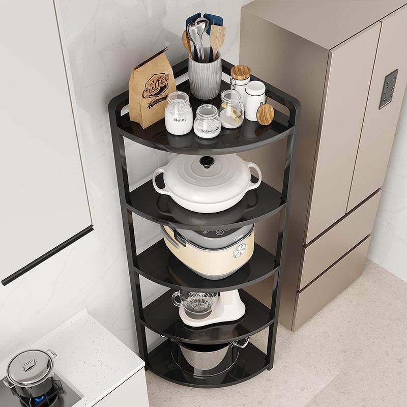 多功能厨房转角置物架缝隙拐角落地储物架多层三角放锅具收纳架子,电子元器件市场,其它元器件,淘宝优惠券,粉丝福利购,淘宝优惠卷