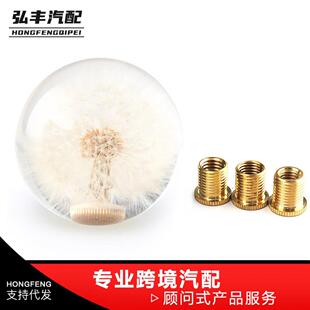 跨境热销汽车改装蒲公英造型通用排挡头档把头