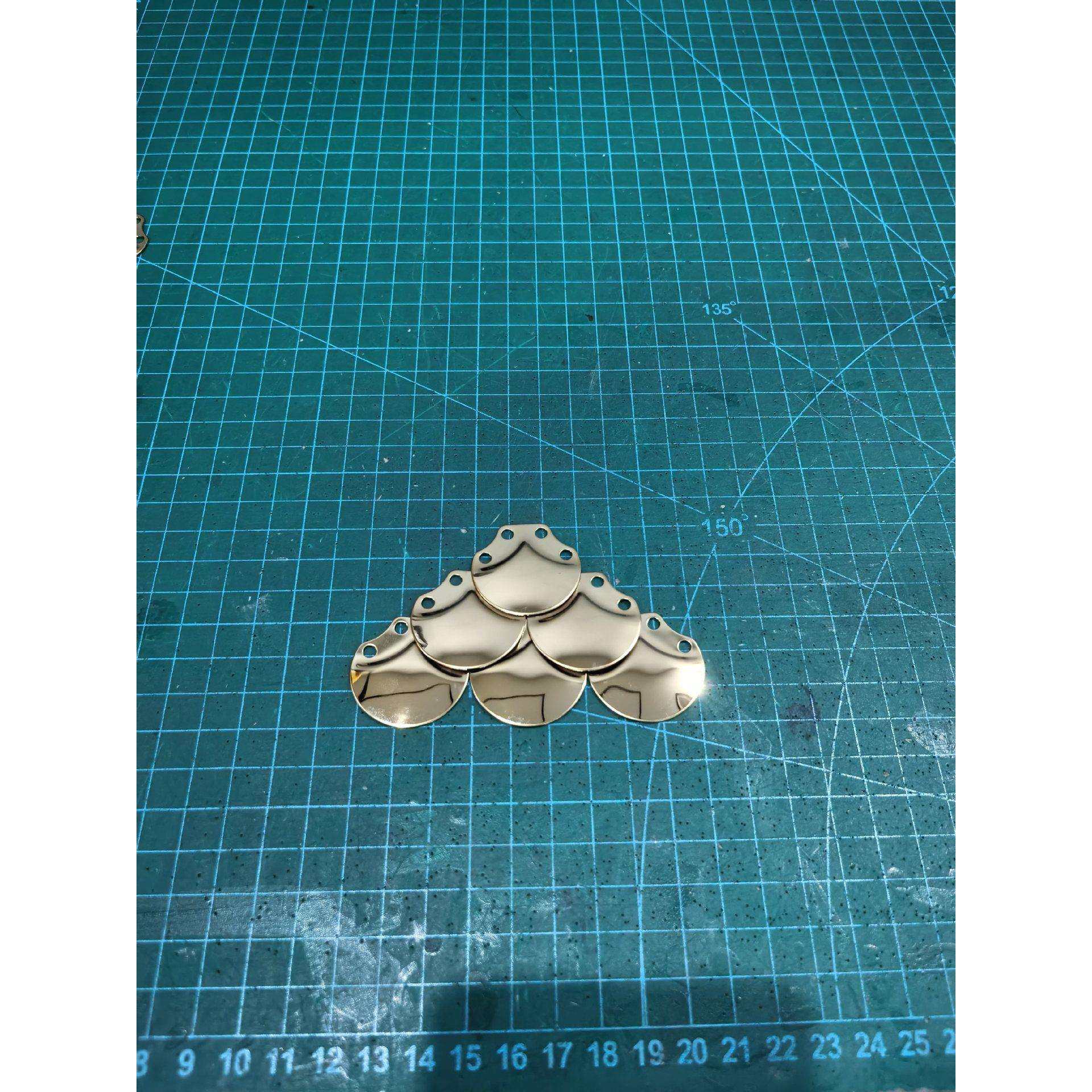 500片鱼鳞甲不锈钢镀钛金色甲片厚0.8毫米孔径4毫米,玩具/童车/益智/积木/模型,毛绒/玩偶/公仔/布艺类玩具,淘宝优惠券,粉丝福利购,淘宝优惠卷