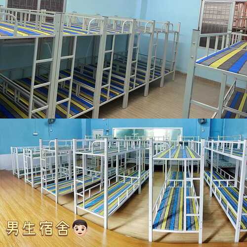 托管午托睡幼儿园午休班双层小学生小餐桌床铺床上中下三层铁架床