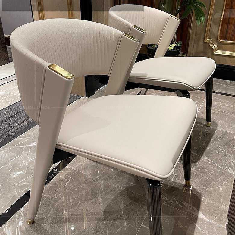 佛山餐椅家用家具感休闲椅餐厅靠背金属不锈钢餐桌椅子凳子实木