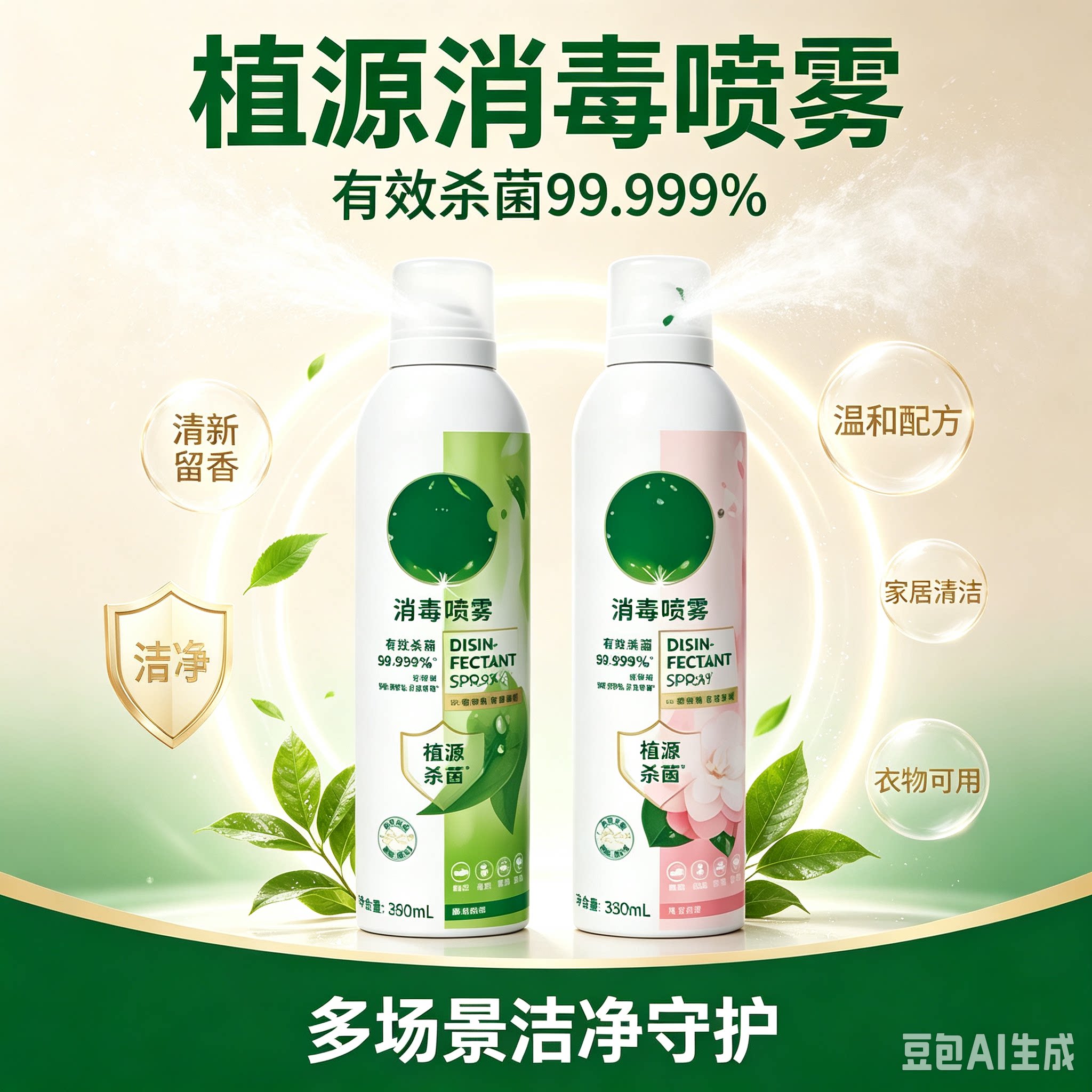 【HPV16升级款】滴露消毒喷雾3l鞋袜马桶床品消毒灭活HPV16JH