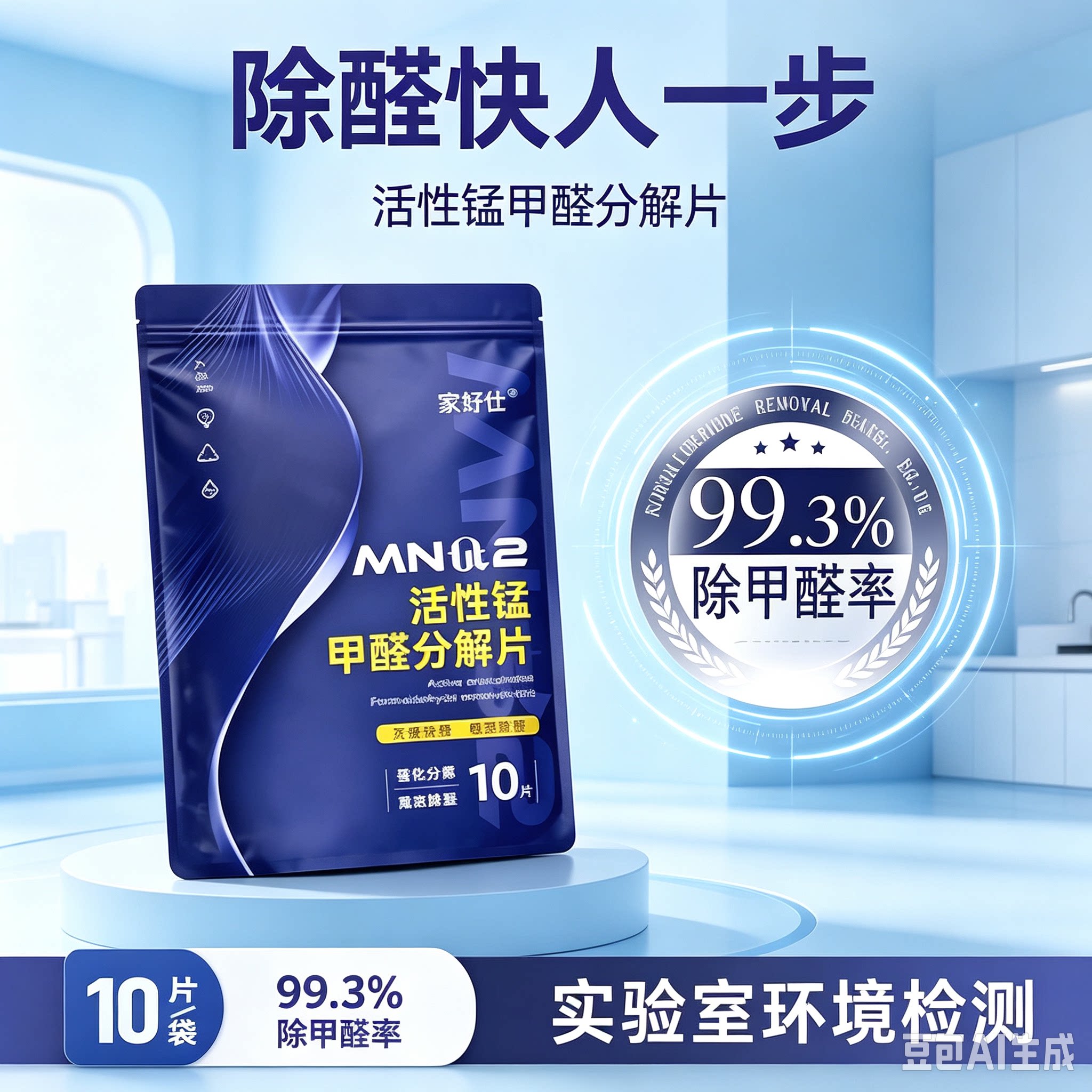 活性锰甲醛分解便捷除甲醛吸异味家用新房新车衣柜除醛片方便XZ