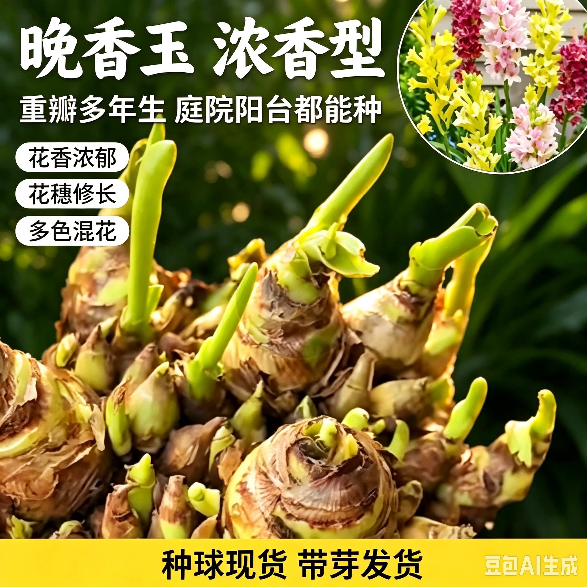 【下单立减50】重瓣浓香型重瓣晚香玉种球花卉庭院阳台盆栽XZ