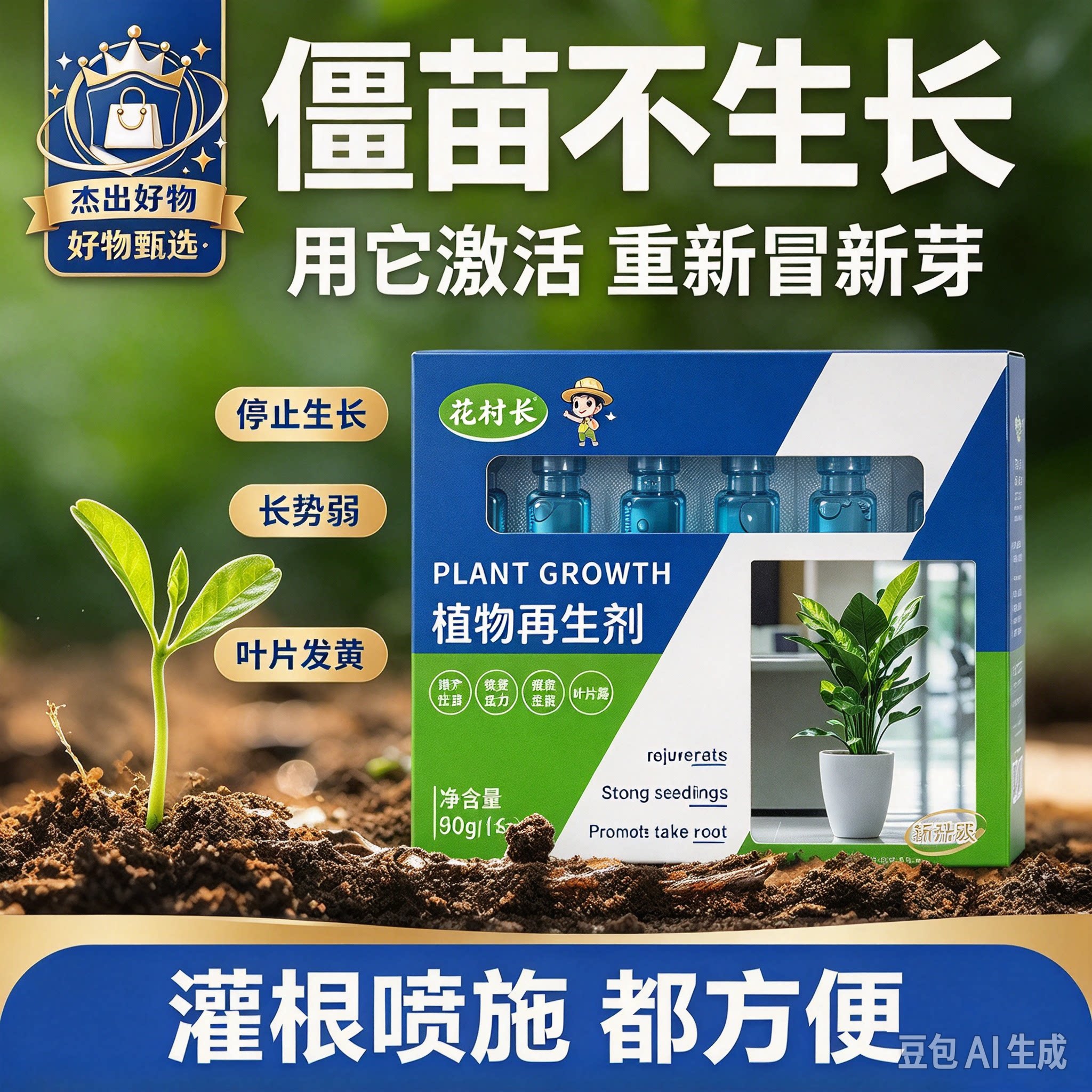 【植物再生剂】通用型浓缩营养液绿植花卉盆栽家庭园艺肥料XZ