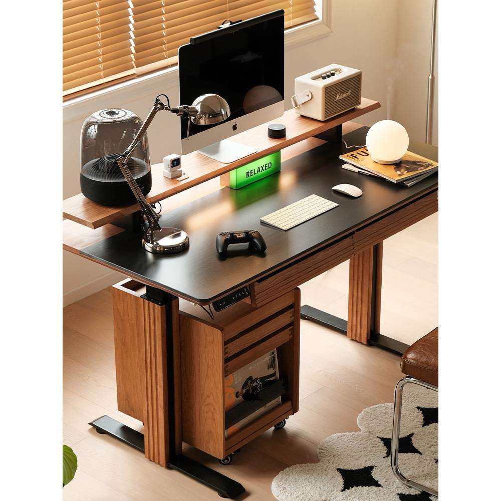 YDD_玩家升降桌_电动升降书桌樱桃木家具智能岩板写字台电脑桌,电子元器件市场,其它元器件,淘宝优惠券,粉丝福利购,淘宝优惠卷