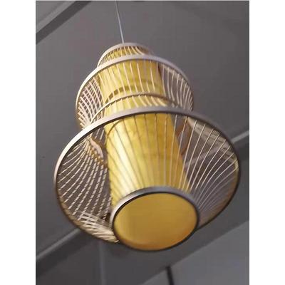 赛罕区托克托县清水河县竹艺竹编吊灯中式民宿饭店餐厅中式竹灯