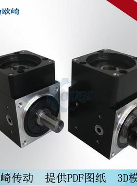 RAH42精密伺服换向器100W伺服转角器42步进转角减速机直角转向器