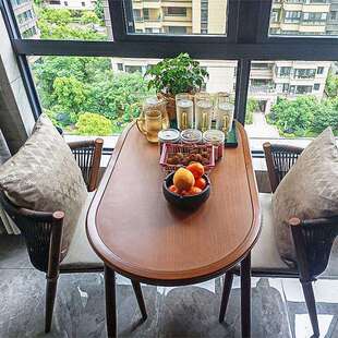 阳台桌椅休闲茶桌三件套组合家用书桌椅子藤椅喝茶看书阳台小桌椅