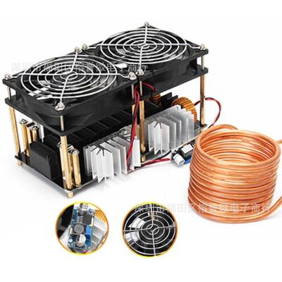 4管ZVS大功率zvs低压感应加热高频加热淬火,1800W加热板机器人