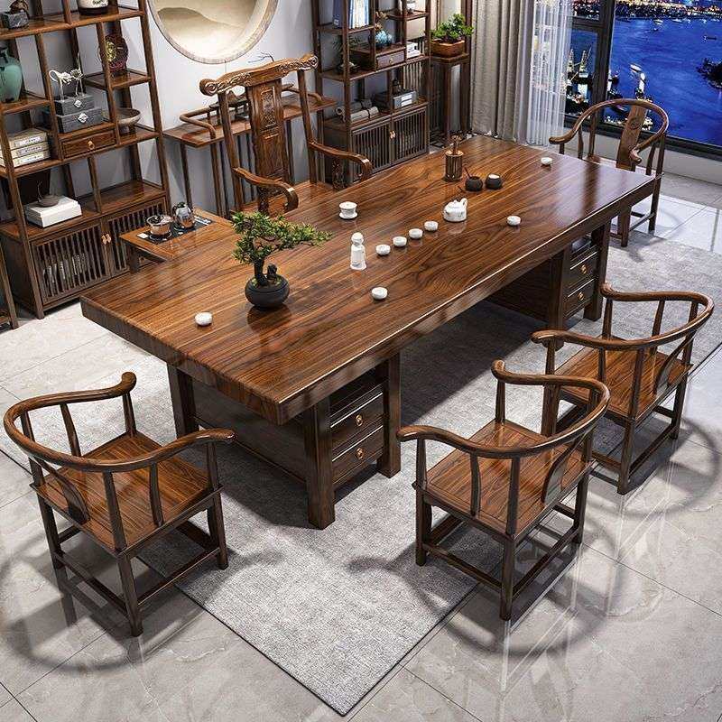 高端实木大板茶桌椅组合平面款茶桌一体一整套泡茶家用茶几带抽屉,电子元器件市场,其它元器件,淘宝优惠券,粉丝福利购,淘宝优惠卷