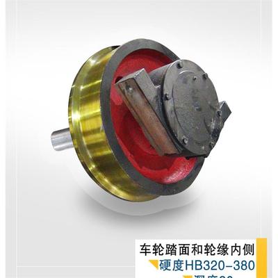 直径150500铸钢轮表面淬火单缘铸钢车轮组轮子铸件轨道车轮