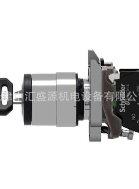 XB4BG21钥匙开关1NO钥匙2位锁定左拔出ZB4BZ101+ZB4BG2钥匙开关