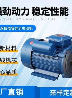 单相双值电容1.5kw-4电机立式电机（220V）机械设备电机
