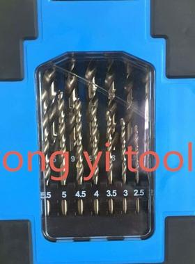 25PC（1-13）*0.5高速钢M35全磨麻花钻玫瑰盒套装