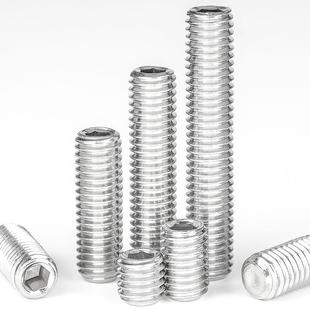 304不锈钢内六角平端机米螺丝套装跨境紧定螺钉盒装定位小螺丝钉