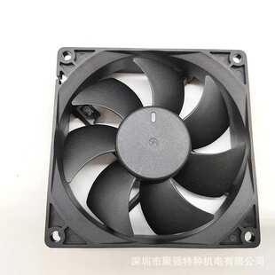 工厂直销工业轴承结构双滚珠含油液压DC直流风机JQ9225散热风扇