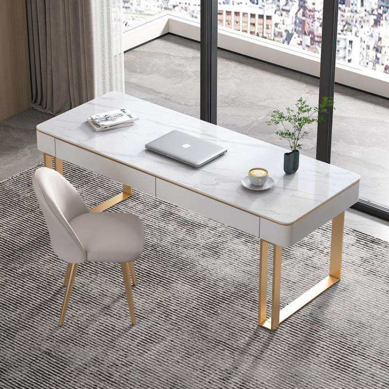 现代简约单人岩板办公桌轻奢家用带抽屉工作台工作室创意电脑桌,电子元器件市场,其它元器件,淘宝优惠券,粉丝福利购,淘宝优惠卷