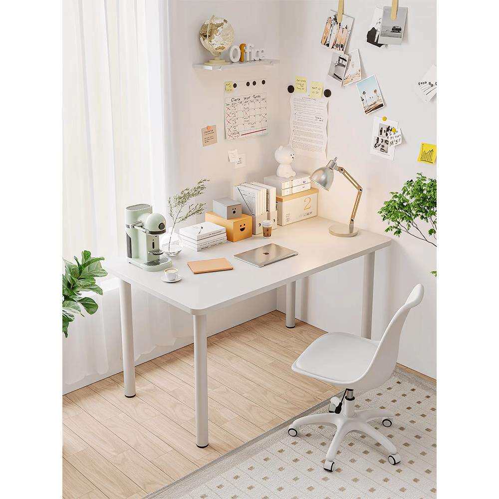 电脑桌椅套装卧室家用学生书桌椅子长方形女生化妆桌简易办公桌子