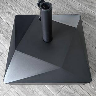 45公斤太阳伞塑料底座水泥树脂水箱遮阳伞水座伞墩带轮子户外