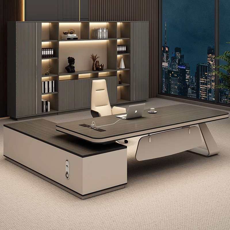 轻奢老板桌办公桌椅组合大班台主管经理办公室桌单人总裁简约现代,电子元器件市场,其它元器件,淘宝优惠券,粉丝福利购,淘宝优惠卷