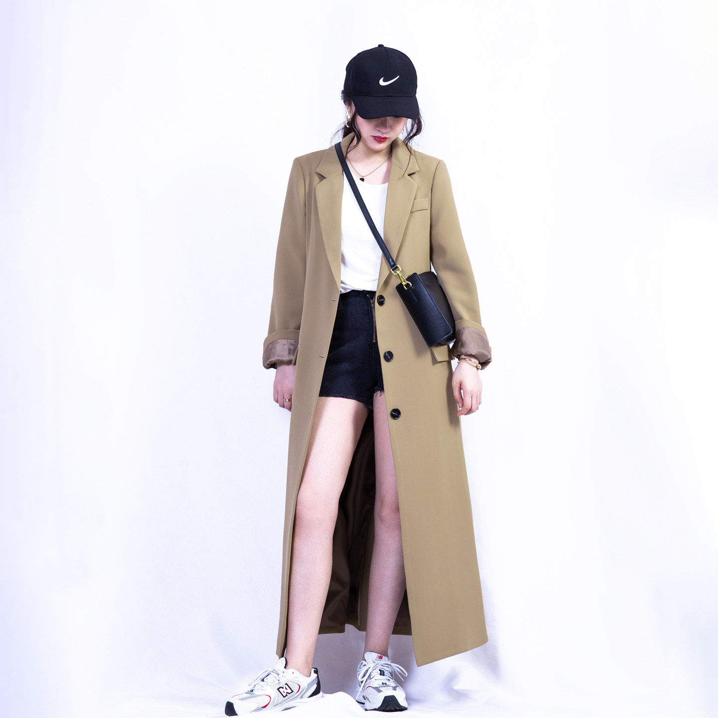 超长款西装外套女2025年新款韩版西服黑色加长高个子过膝及踝风衣