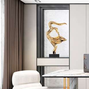 翩翩起舞摆件办公室玄关酒柜电视柜客厅现代简约轻奢风装饰工艺品