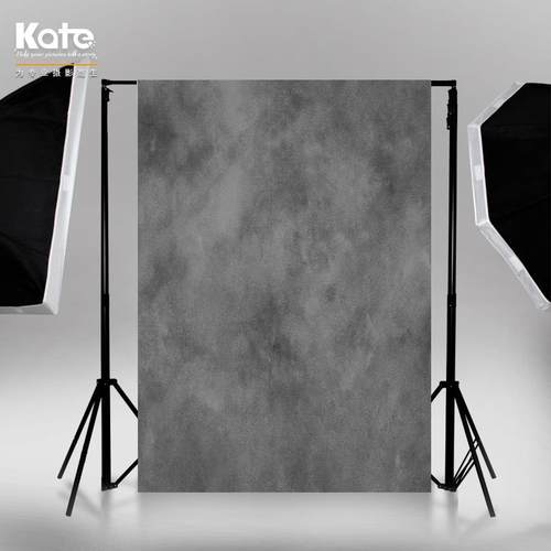 灰色墙面复古背景布油画写真房间影棚布景油画布拍照摄影照相拍摄