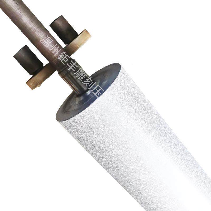 源对头厂家筒直供桔纹铝箔纸压花辊辊电镀辊雕花滚金属凹398凸辊