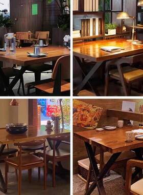 快餐桌网红烧烤BS-42911店快餐店餐出租桌屋食堂餐厅桌椅餐饮店商