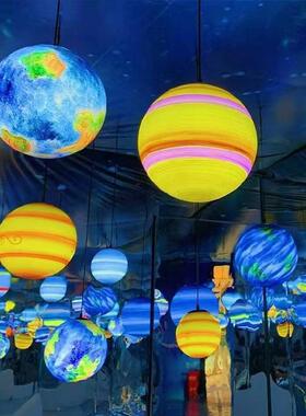 草月球灯户外能太阳星球别墅坪氛围RXJ落地灯灯草地发光球灯太阳