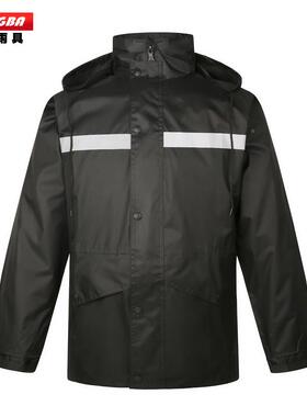 加厚双层黑色雨人衣雨电316动车雨成反光衣分体时尚套装衣
