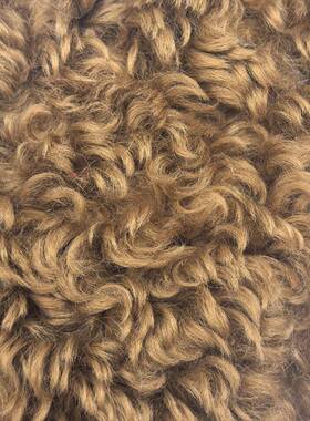 安哥卷毛MLM拉面料拉美羊卷绒毛绒仿皮草服装箱羊包鞋帽布毛绒料