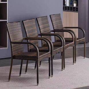 藤编手阳台椅藤椅工闲编织藤椅椅老人椅大承重藤编椅子休见详情工