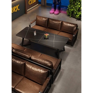 复古工业风酒吧桌椅沙发清吧烧烤店桌椅组合餐吧咖啡厅酒馆卡座