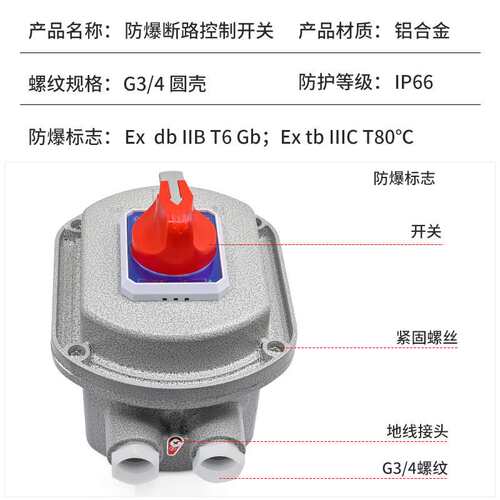 防爆断路器2P/3P 防爆空气开关10A25A32A63A 控制箱漏电保护空开