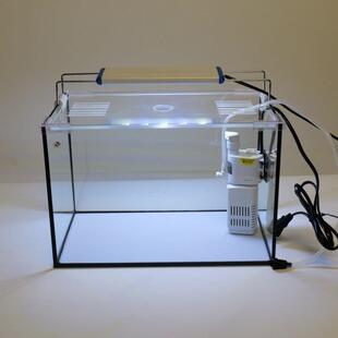 鱼缸玻璃金鱼缸客厅办公桌黑胶直角钢化生态造景懒人小仓鼠水族箱