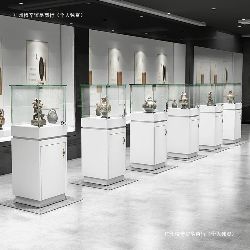 木制展示柜珠宝柜模型展厅样品玻璃柜台博物馆文物展览柜人造板